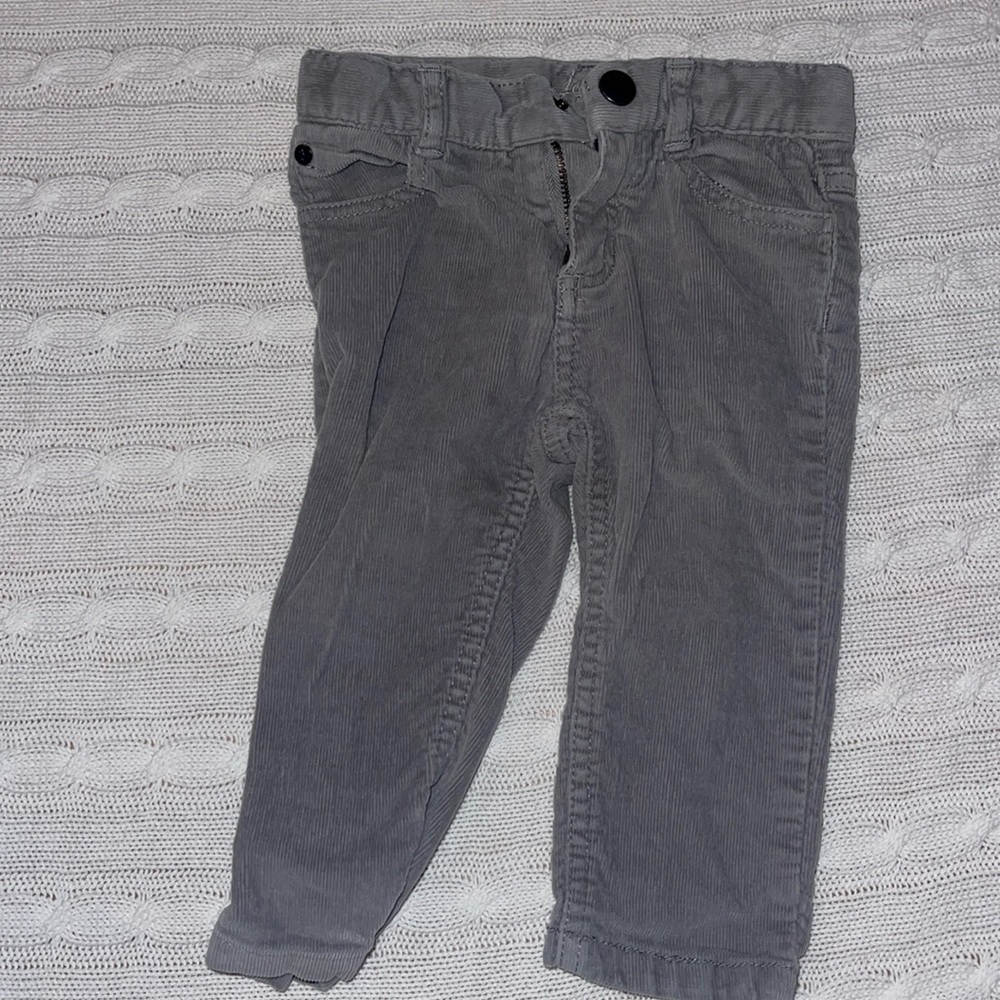 Jacadi boys gray cords 12m